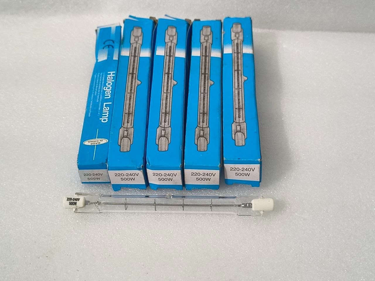 500W Halogen Lamp J118 R7s 118mm Linear Floodlight Bulb 220-240V LOT OF 5