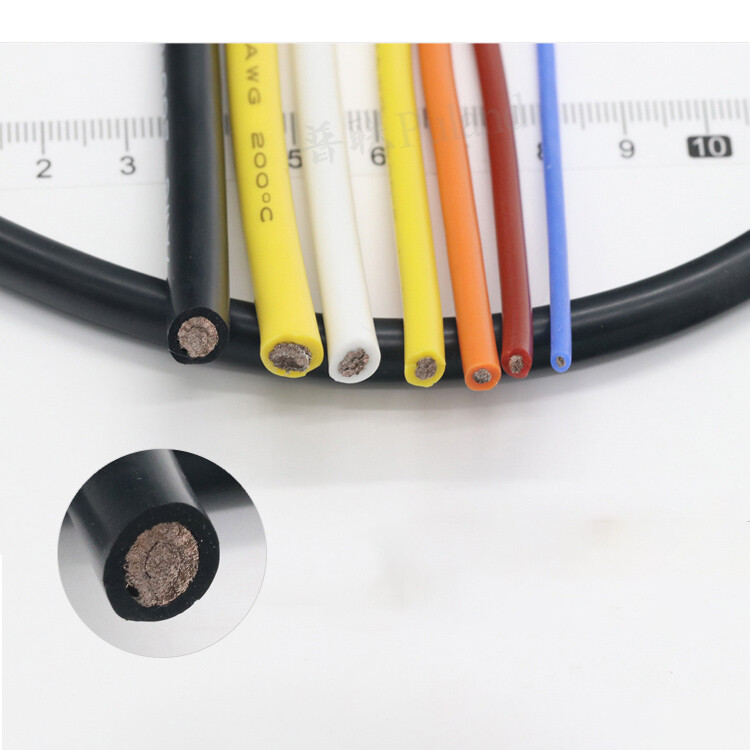 Extra Soft Flexible Silicone Wire Cable 0.08mm Tinned Copper 2/4/6/7/8/10~30 AWG
