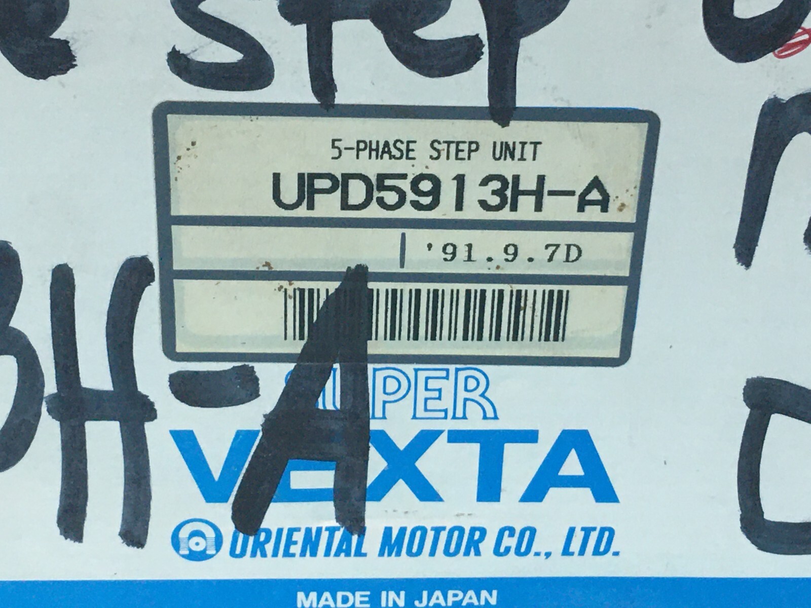 Oriental Motor UPD5913H-A Super Vexta 5-Phase Stepping Motor + UDX5128, 148503