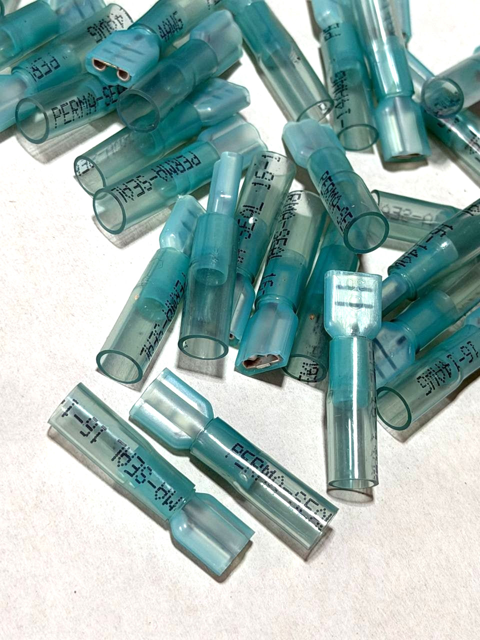 350 Pcs Push on Female .250 x .032 TAB 16-14GA Perma Seal Connector