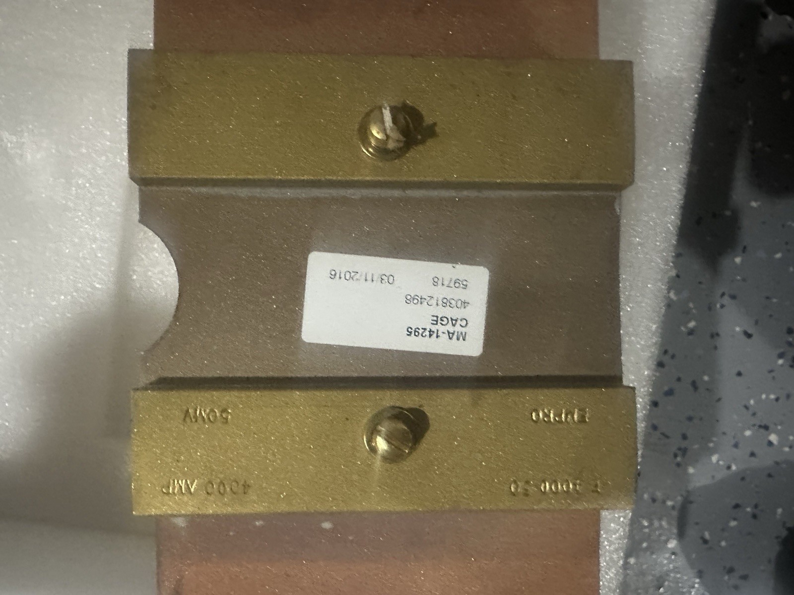 Empro F 4000 50 Shunt 4000 Amp DC Busbar Shunt, 50mV Output, High-Accuracy 4000