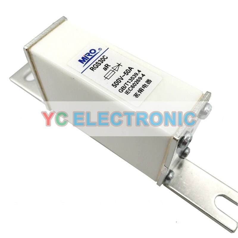 QTY:10 New For MRO Fast Fuse RGS30C RS0 30A 40A 50A 63A 75A 80A 100A 500V