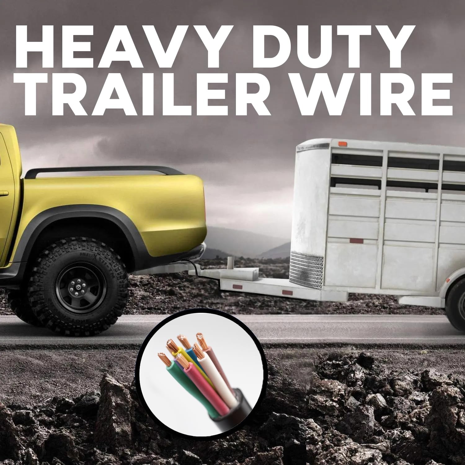 BEST CONNECTIONS 7 Way Trailer Red, Blue, White, Purple, Brown, Yellow, Green