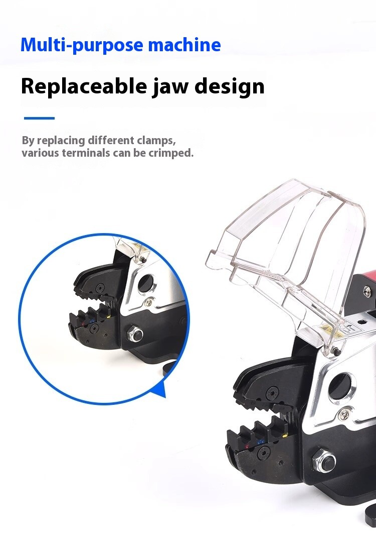 Pneumatic Cable Tubular Connector Four Side Terminal Crimping Machine