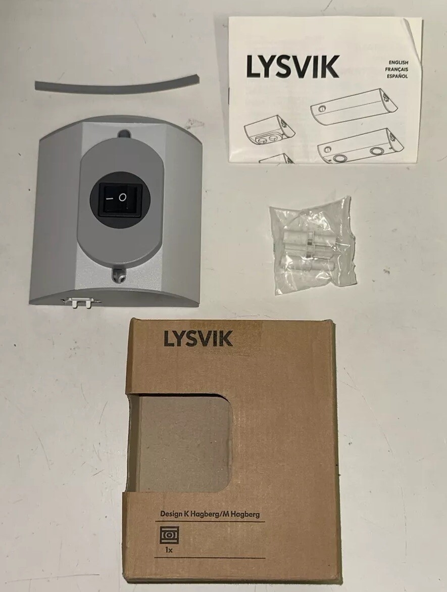 IKEA Lysvik Power Switch + Instruction Manual K M Hagberg Design Italy New