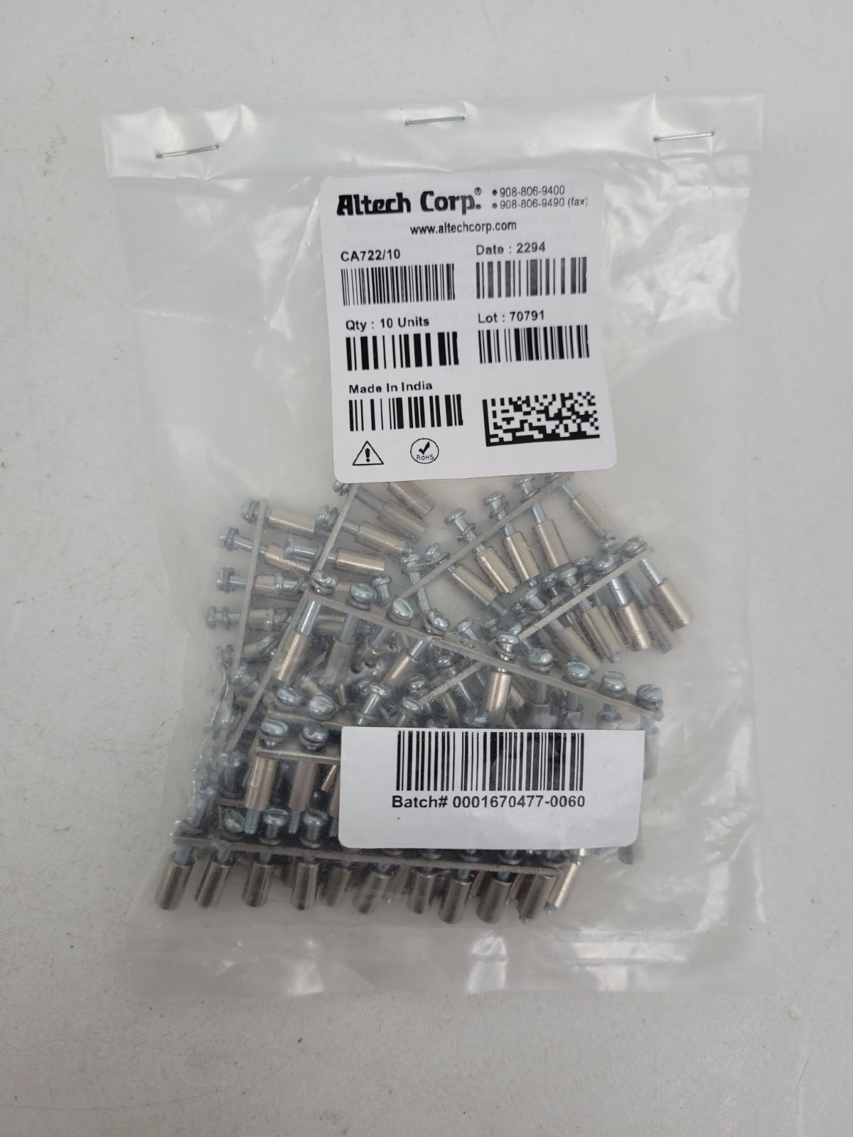 Lot of 10- CA722/10 Altech Corp 10 Pin Jumper For Dinrail -Next Day Option -New