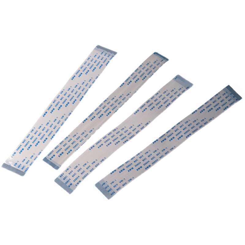 FFC Flexible Ribbon Cable 24P-40P Flat Wire Pitch 0.5/1mm AWM 20624 80C 60V VW-1
