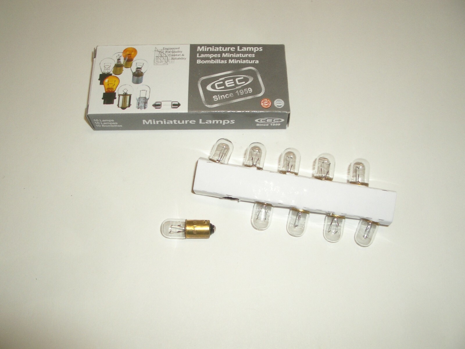 CEC 1813 INCANDESCENT LAMP 14.4VDC BULB B9 BAYONET BASE 10PCS FOR YAESU FT-101