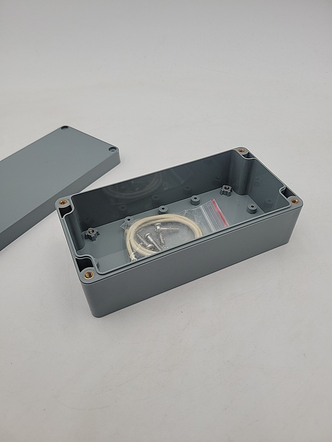Gray Electrical ABS Box, Electrical Panel, Velleman G368, 6.25″ X 3″ X 2.25″