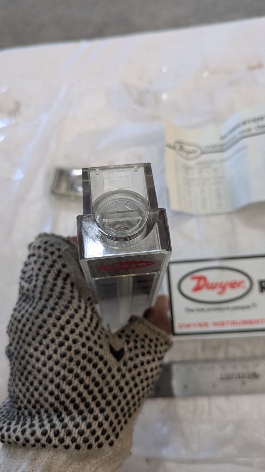 DWYER RATE MASTER FLOWMETER RMB-55 RMB SERIES 70PSI TEMP 130 F