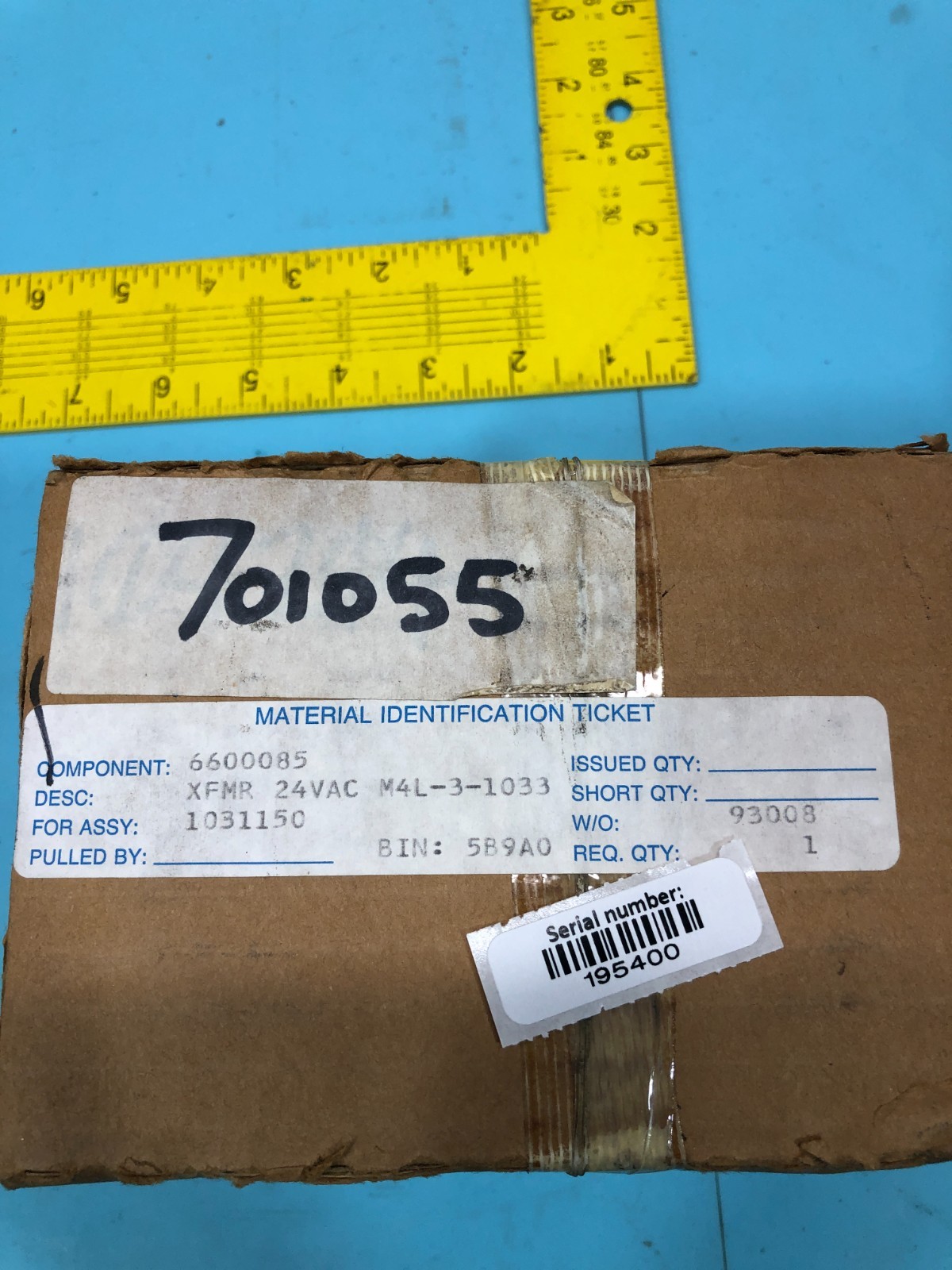 Eaton 6600085 Signal Transformer, M4L-3-1033, 195400