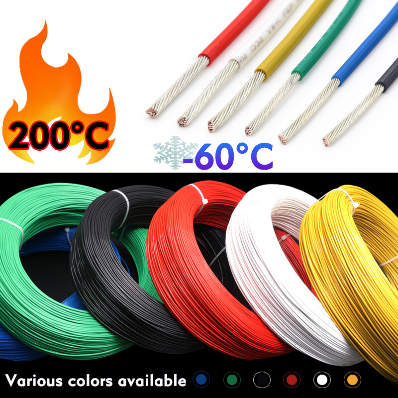 PTFE Cable Wire 12 14 16 18 20 22 24 26 28 AWG Flexible Tinned Copper UL1332