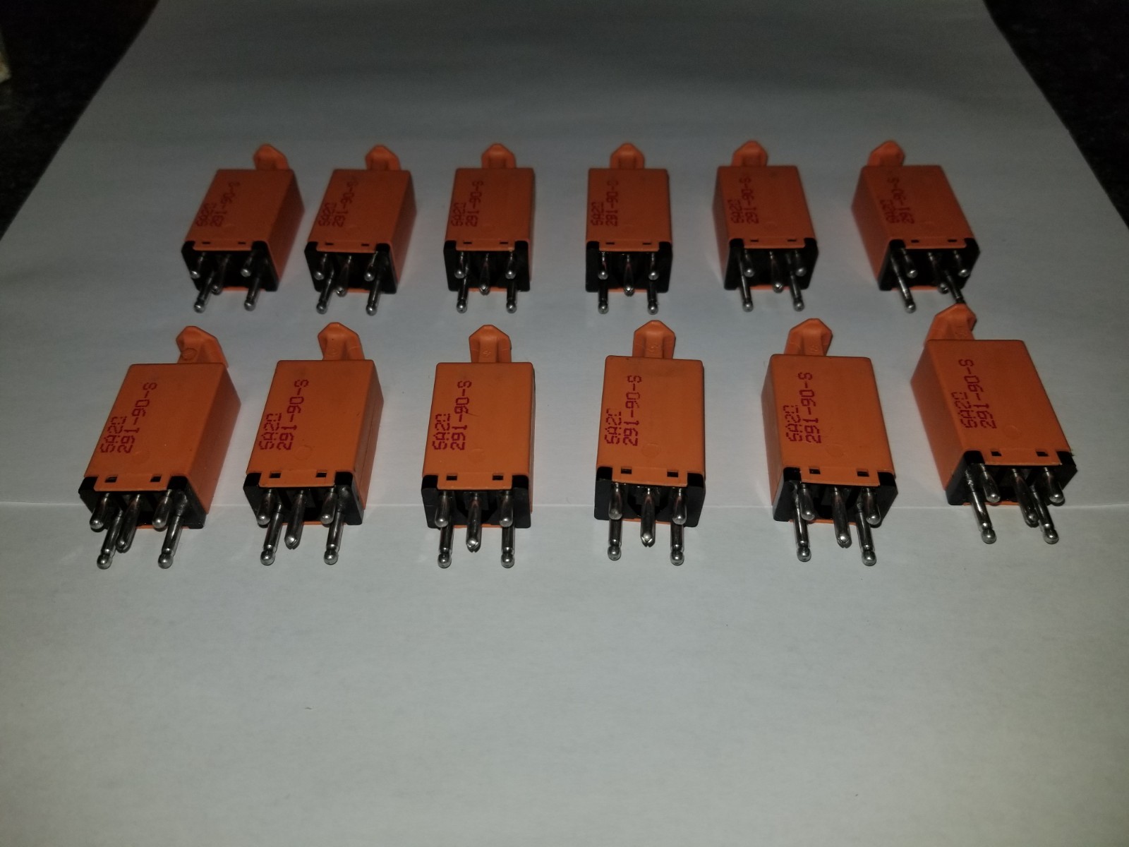 Vintage(Lot of 12) Reliance 6A20 5-Pin Gas Tube Surge Protector Module 291-90-S