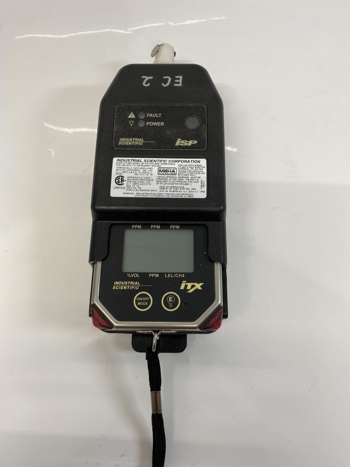 Industrial Scientific Corporation ITX Gas Monitor with ISP Pump
