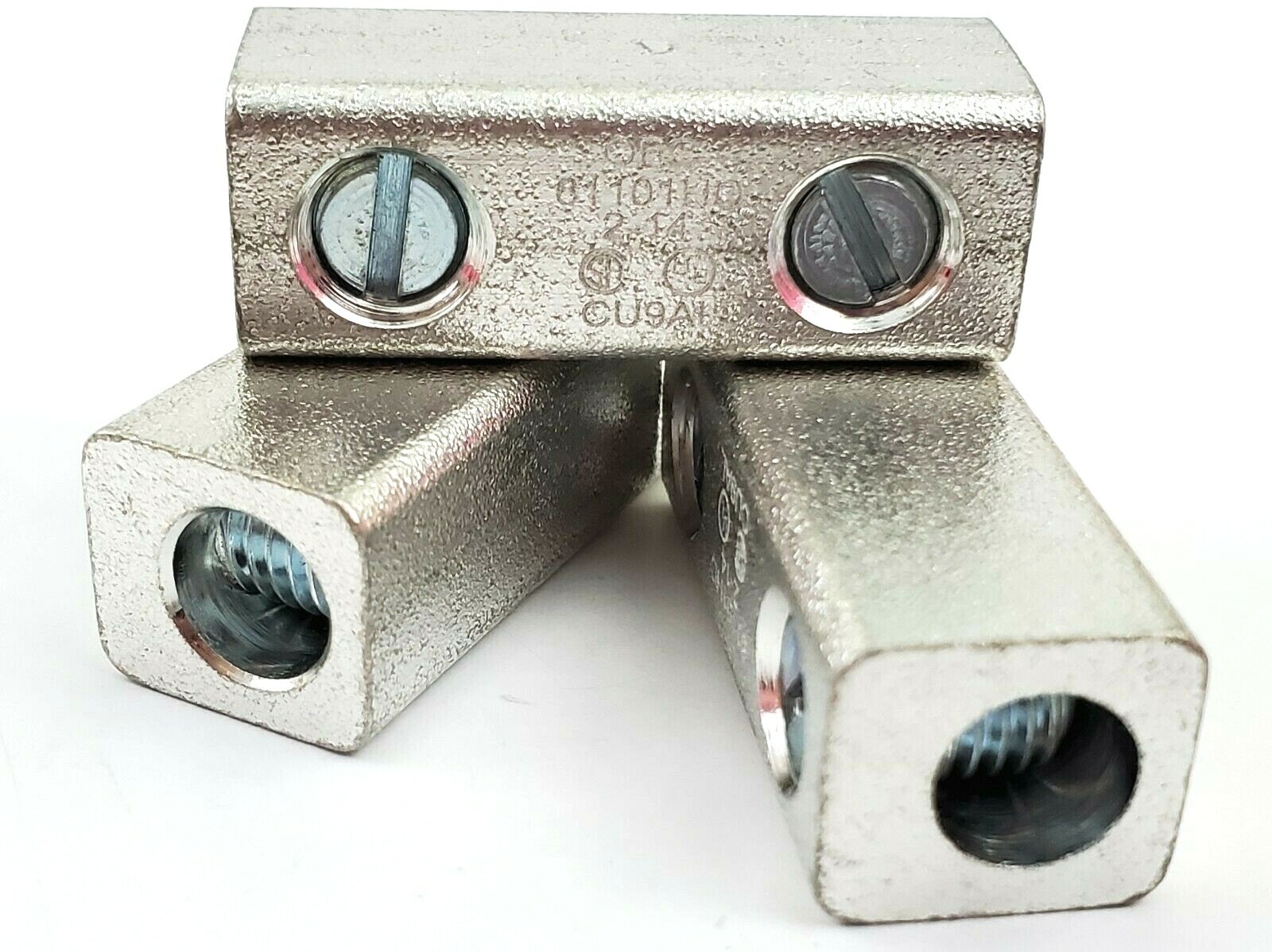 Lot of 3 Morris 90612 Dual Rated Aluminum Splices Reducers #2-#14 AWG 600 Volt