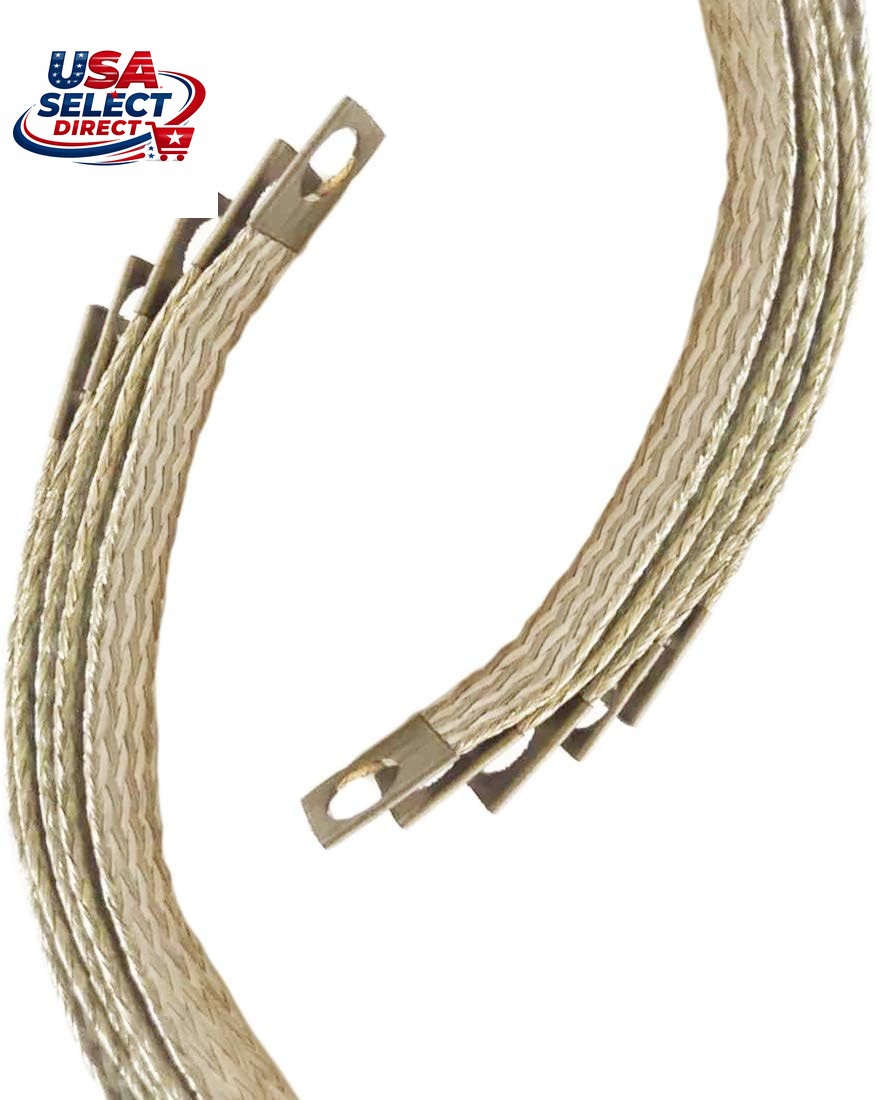 Universal Auto Engine Grounding Strap Tinned Copper Braided Cable 6PCS