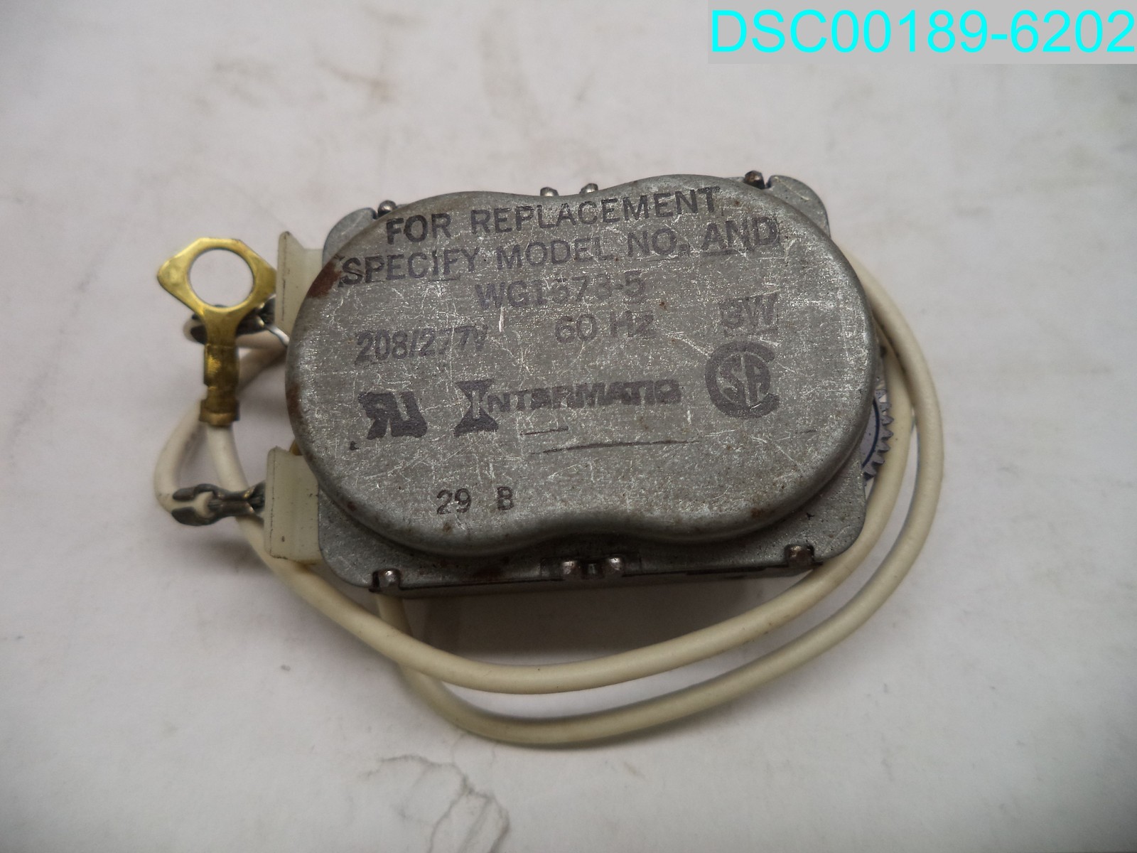 Used: WG1573-5 Intermatic Time Clock Replacement Motor