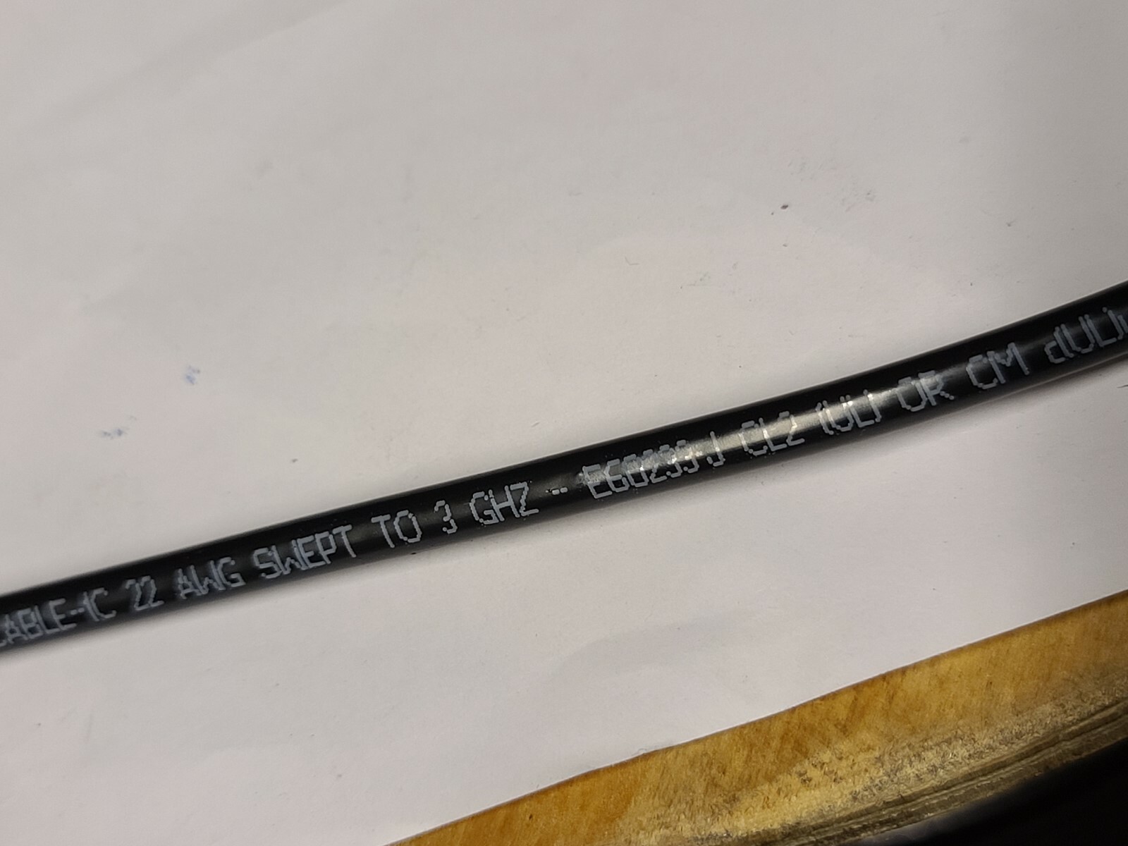 Carol C1103 #22awg RG-59/U Coaxial CCTV Video RF Antenna Camera Cable Black/50ft