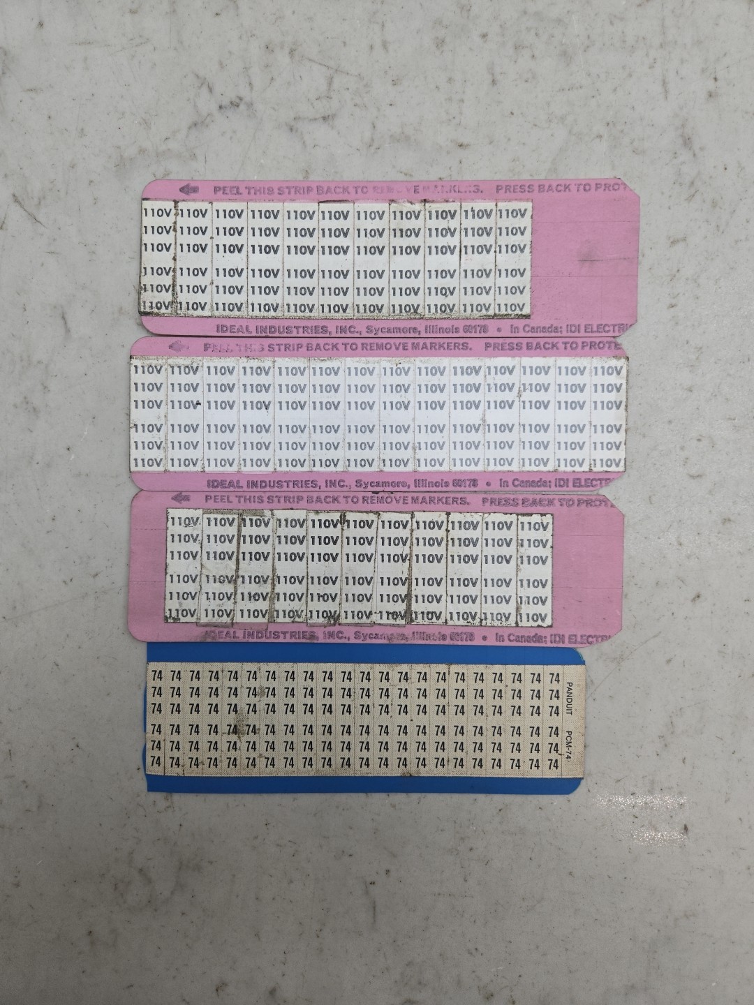 Bulk Mixed Lot of Wire Markers Numbers And Letters Nos See Pictures For Details