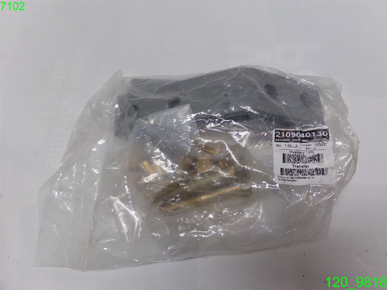 SEISMIC BRACING OF AUX 2109040130