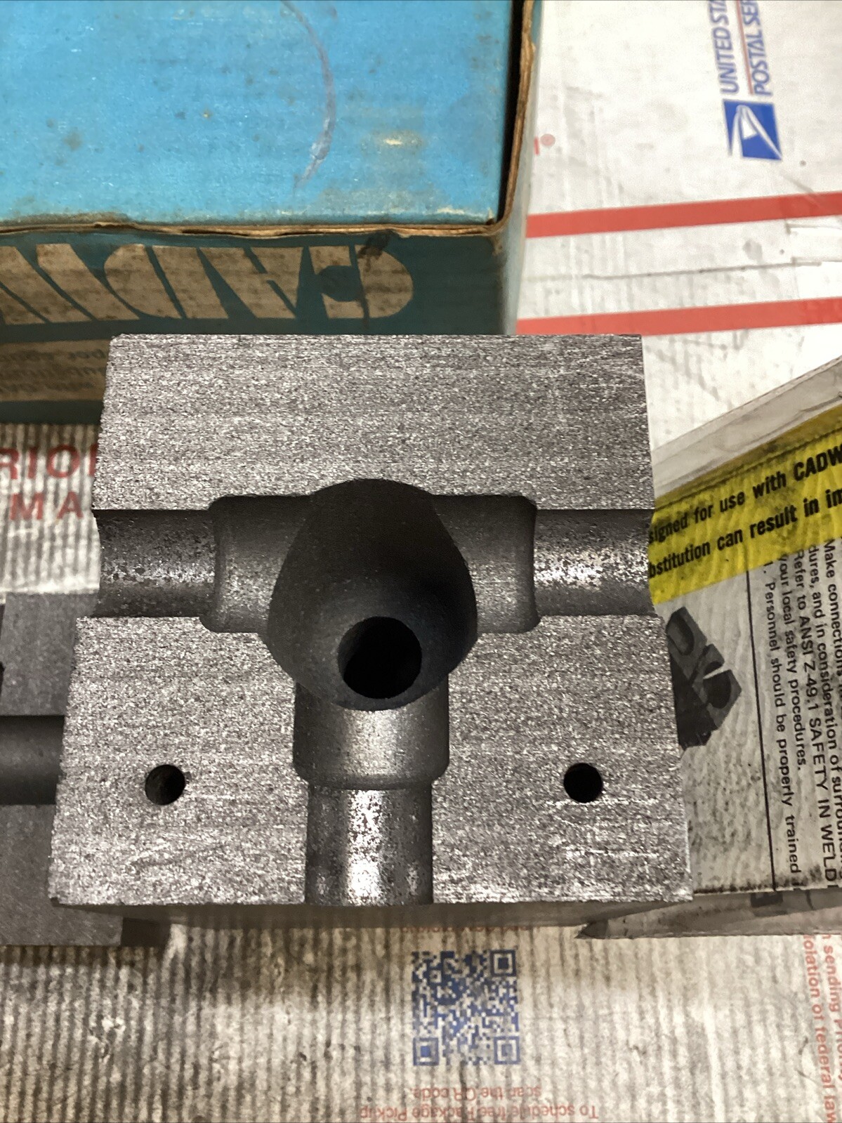 ERICO CADWELD XAC-2V2V MOLD 250 CONC RUN & TAP #150 CART ED4U 3295