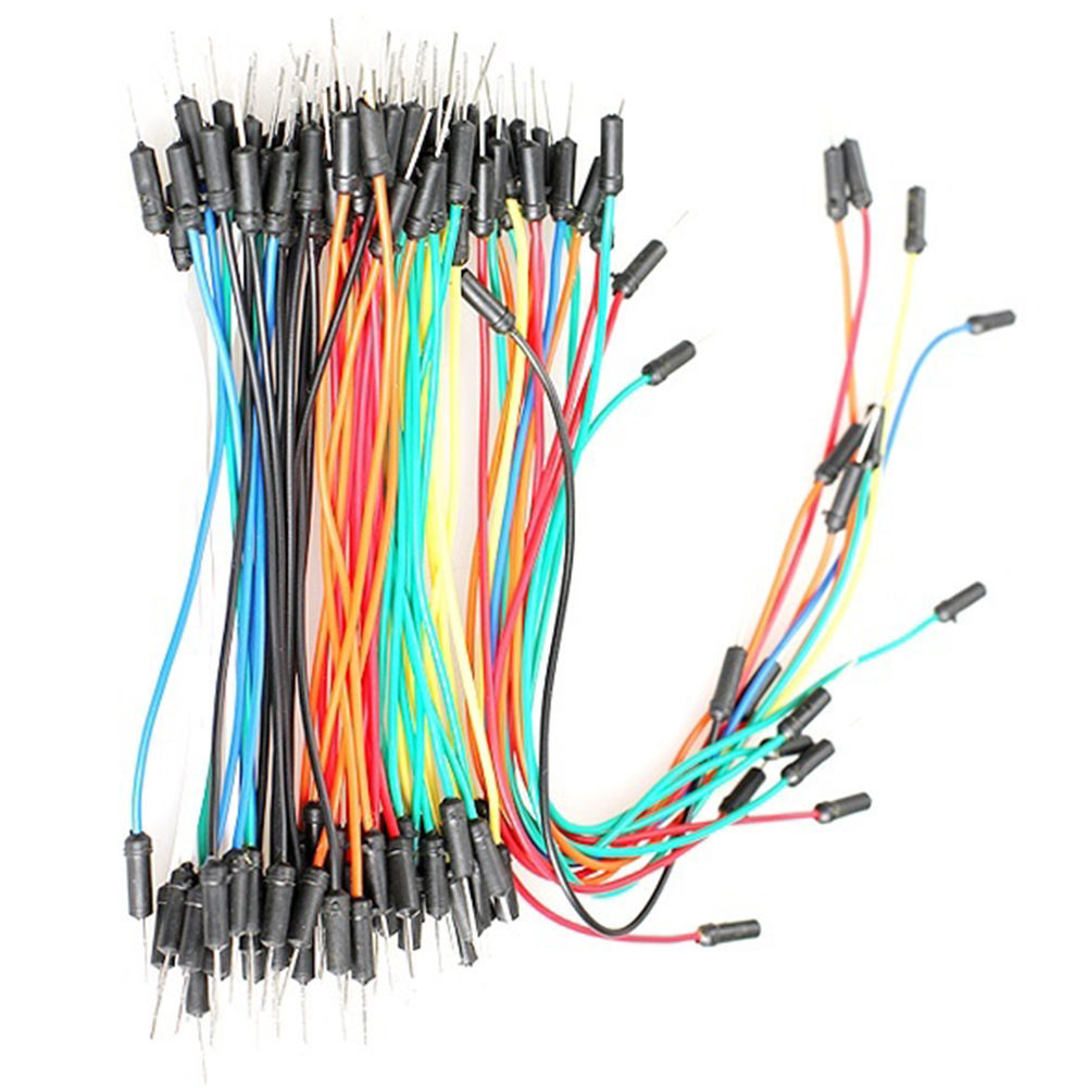 65Pcs Solderless Breadboard Male-Male Jumper Cables Wires Various Lengths US Stk