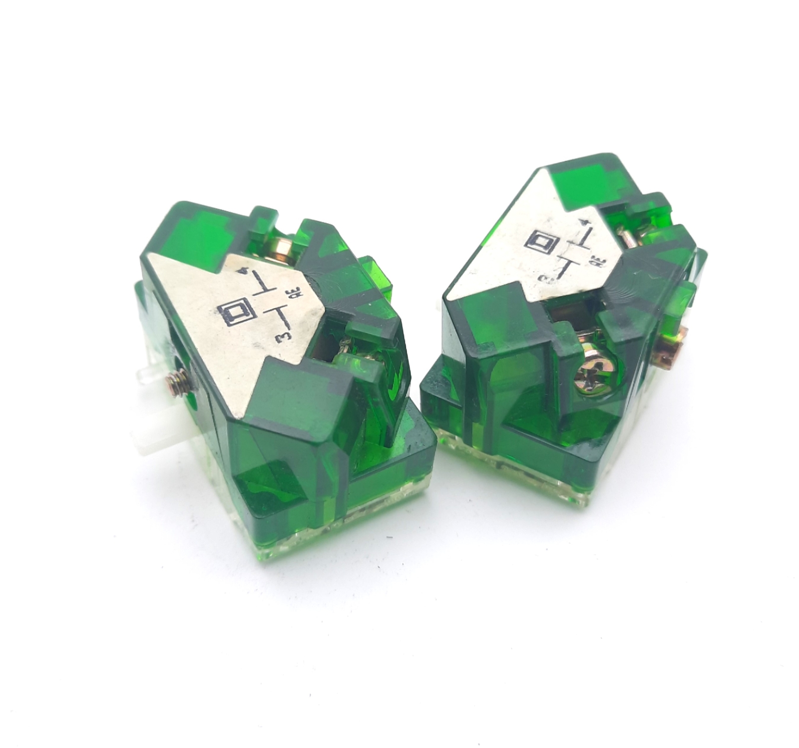 Lot of 2 Square D 9001 KA-2 Series J Contact Block 1NO 240V, 15VAC, 13VDC