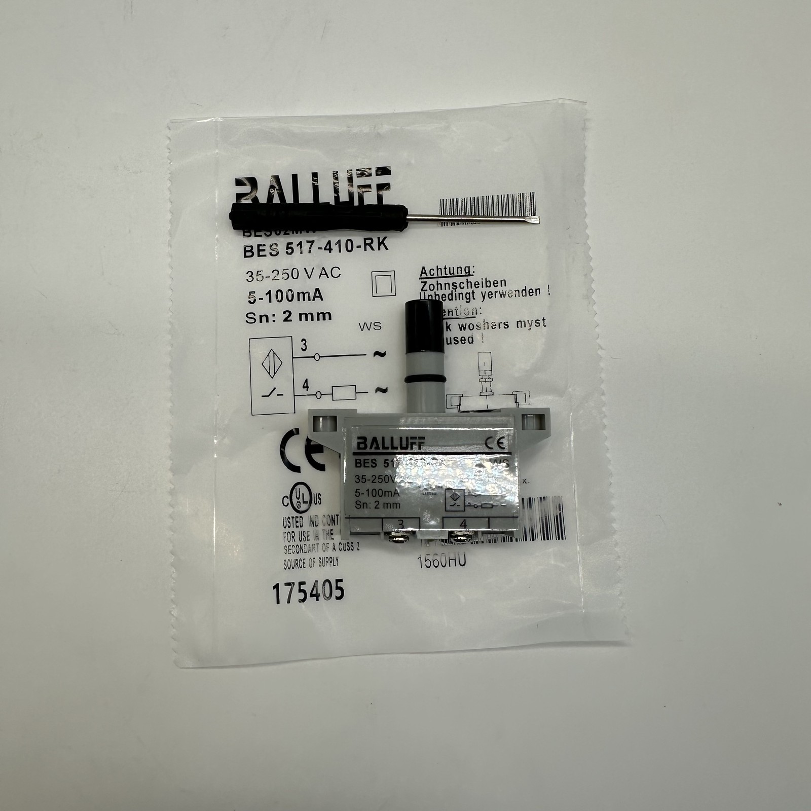BES02MW BES 517-410-RK Inductive Proximity Sensor 35-250VAC Fit For Balluff