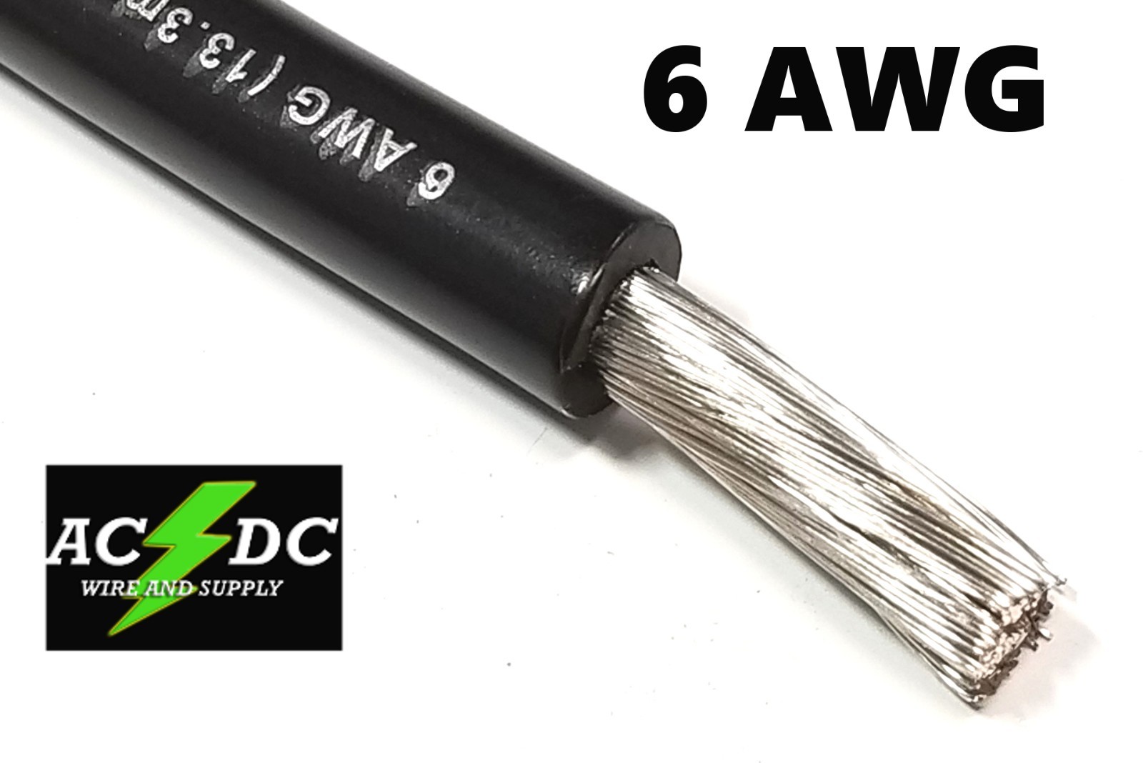 Battery Cable Marine Grade Tinned Copper 6, 4, 2 1 1/0 2/0 AWG PER Foot SGT