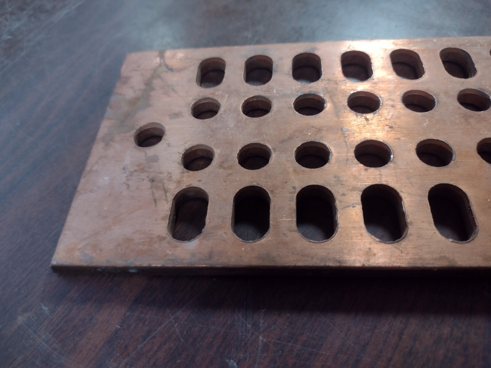 allG COPPER GROUND BAR 1/4″ x 4″ x 12″ BUSBAR 3/8″ STUD HOLES NEW NO BOX