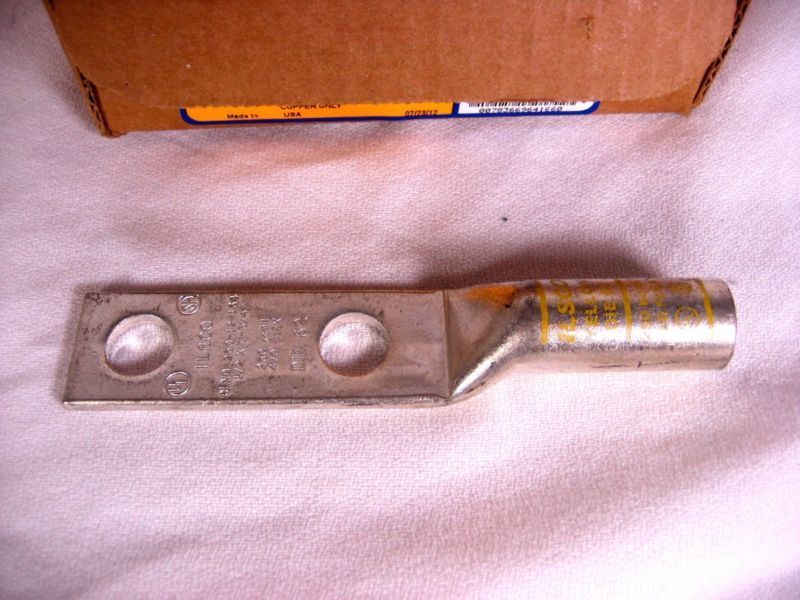 ILSCO CLND-250-12-134 Replaces CRA-250L2 250 Kcmil 4/0 Flex Yellow Die 62 Lug