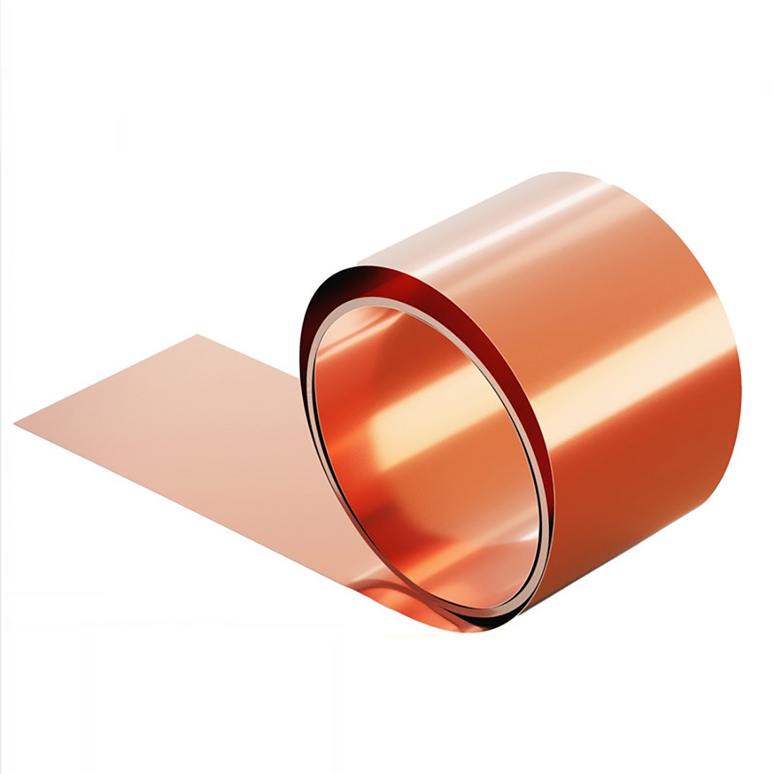 99.9% Flexible Pure Cu Metal Foil Plate Strip 0.01~1mm Thick Copper Sheet Roll