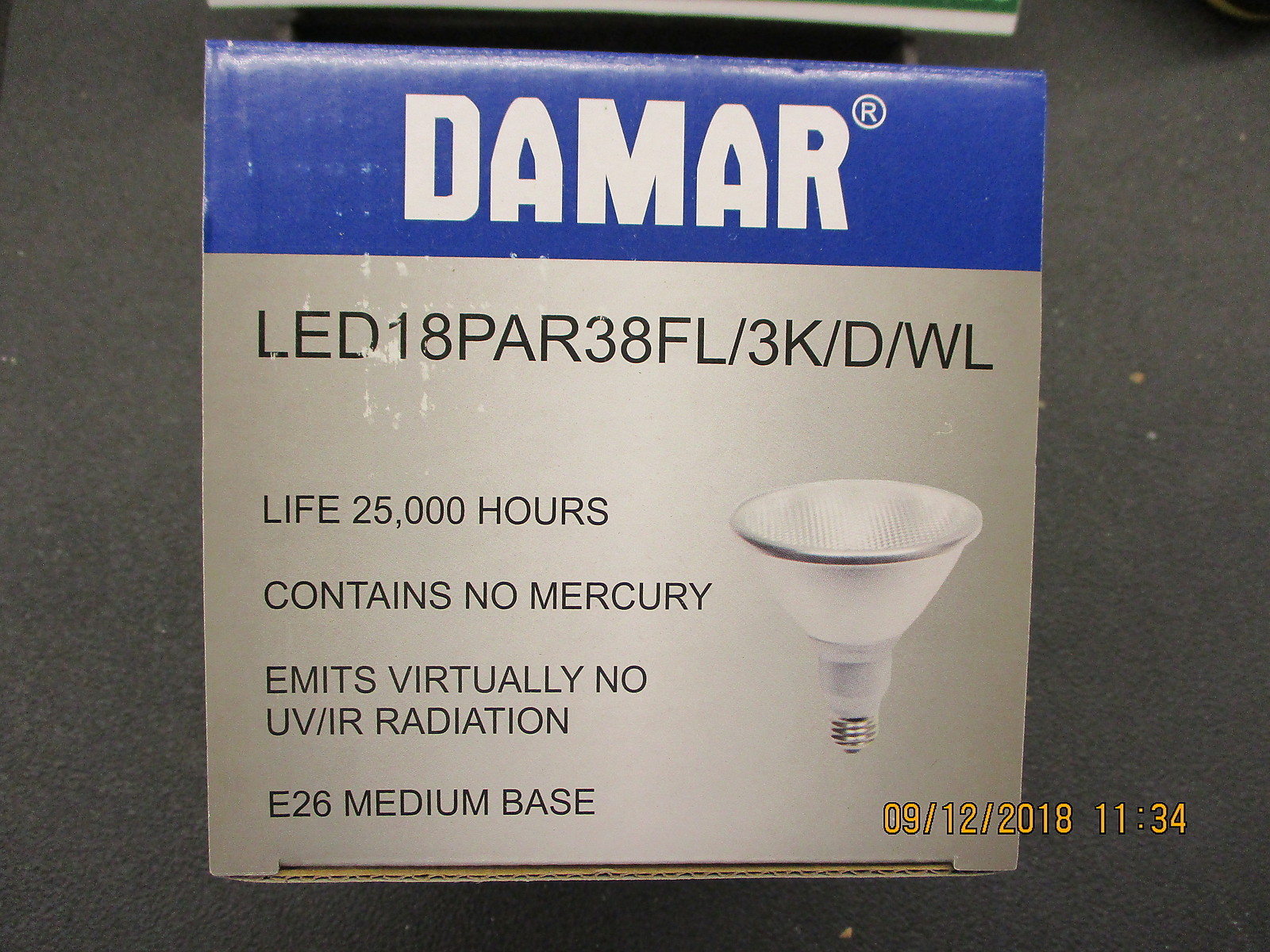 38826A Damar Lighting 18W PAR38 LED 3000K BRAND NEW! LOT OF 5