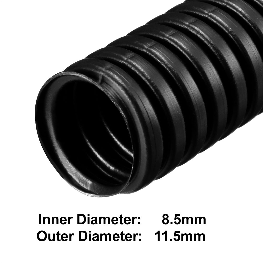11M Corrugated Tube Conduit PP Tubing Flexible Pipe Hose 8.5mm x 11.5mm