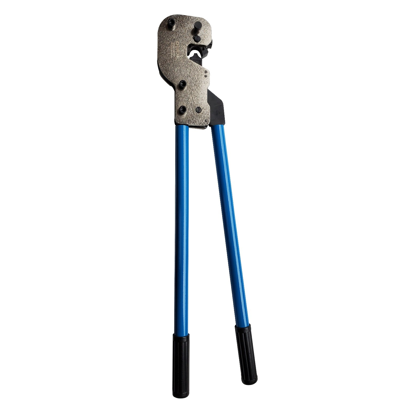 Crimping tool for wire/cable/terminals from 6-250 AWG/kcmil Rotating dies-INDENT