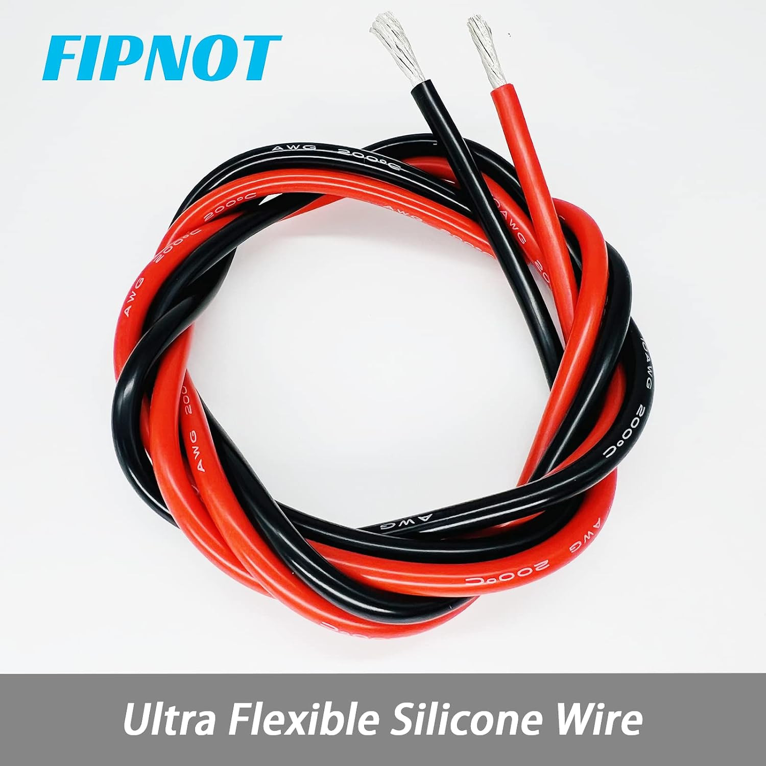 14 Gauge Silicone Wire – 100ft Red Spool, Extra Flexible 14 AWG Stranded Tinned