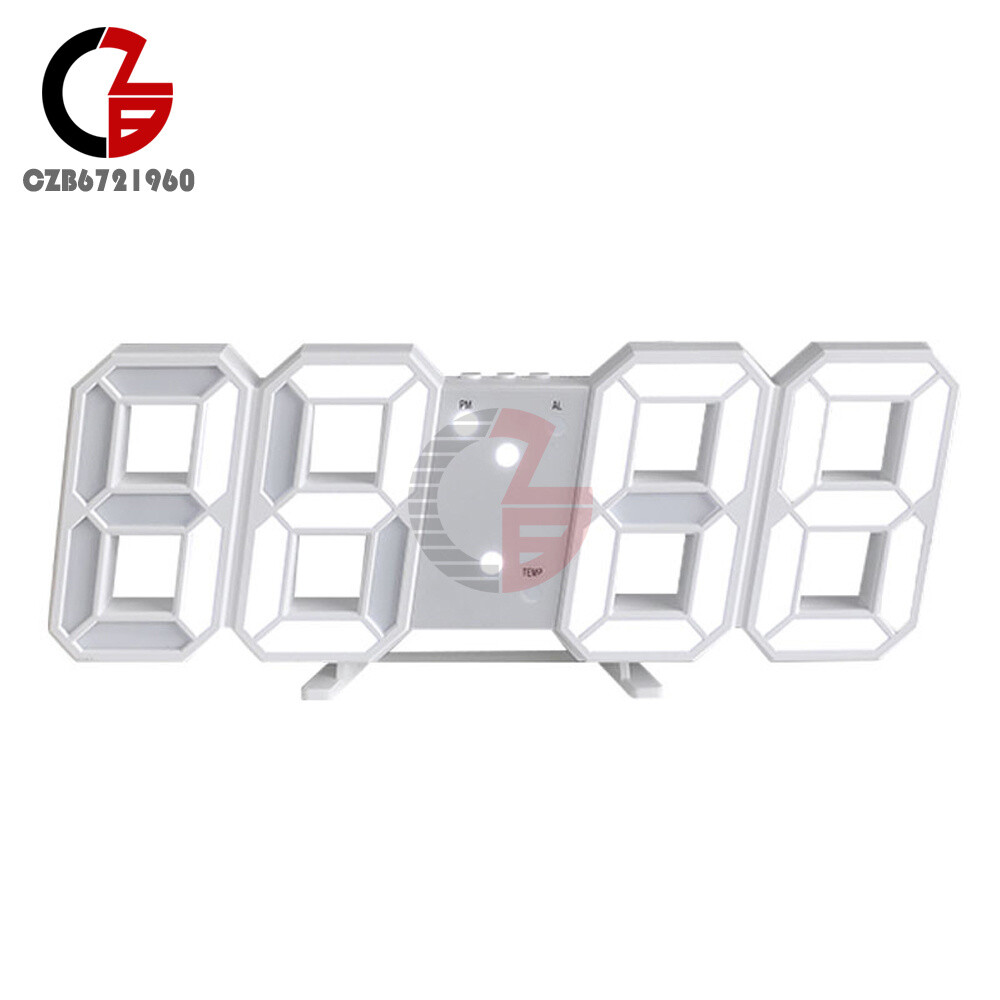 LED Electric Digital Alarm Clock Time/Date/Temperature Display Home Decoration