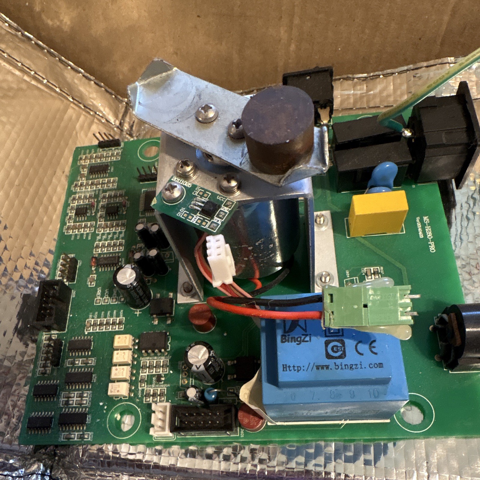 BingZi MS-H280-PRO110V Circuit Board PCB Assembly, MPN 1880001CA1