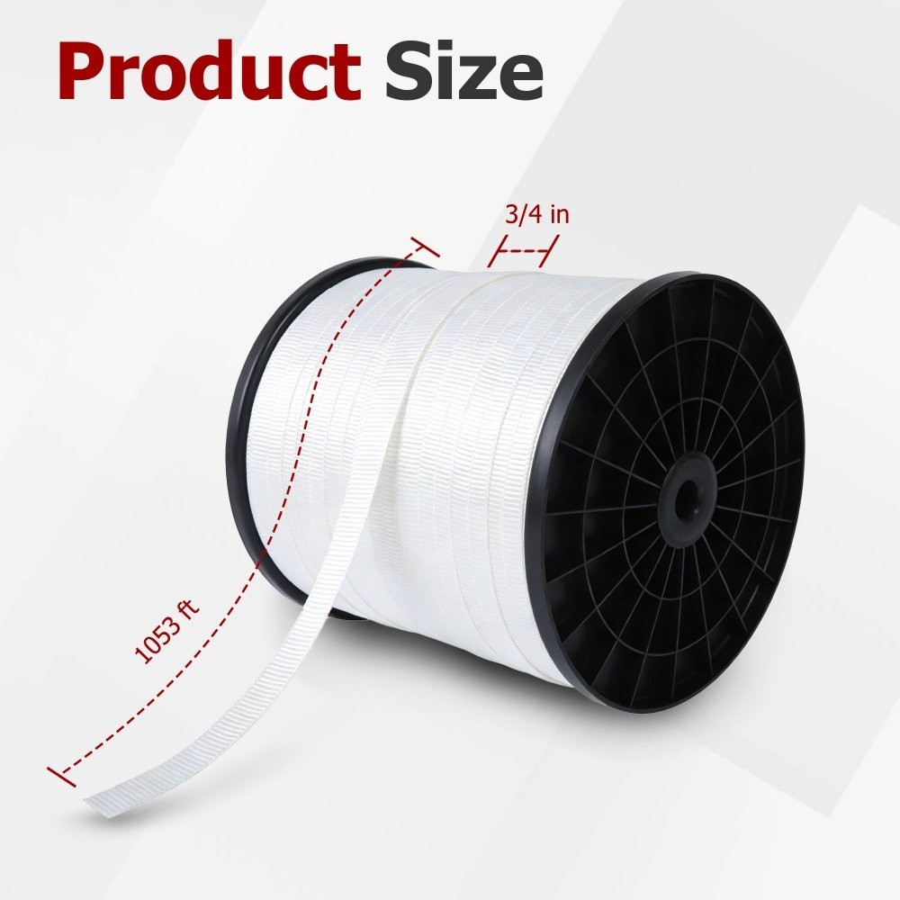 Findmall Polyester Pulling Tape Mule Tape 3/4″ x 1053′ 2500 lbf Tensile Capacity