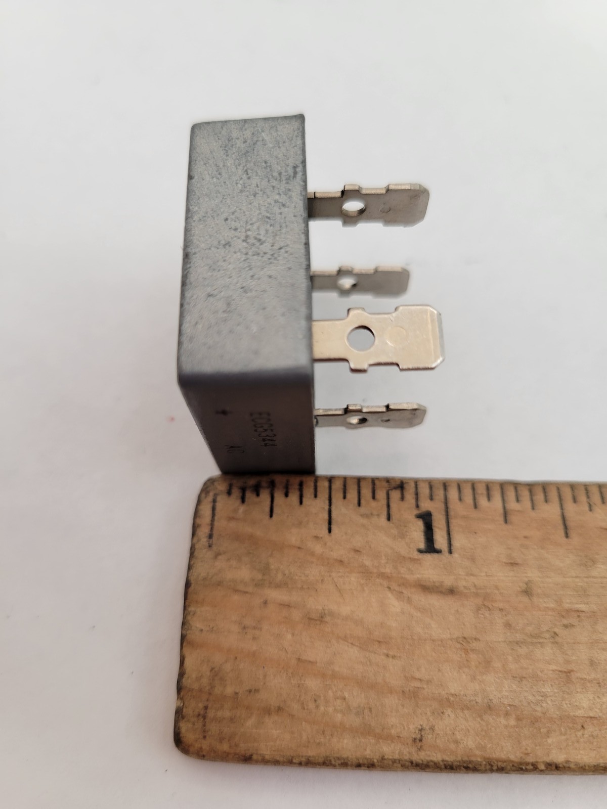 ECG ECG5344 1000V 40A 4 Prong Square Gray Plug In Electrical Bridge