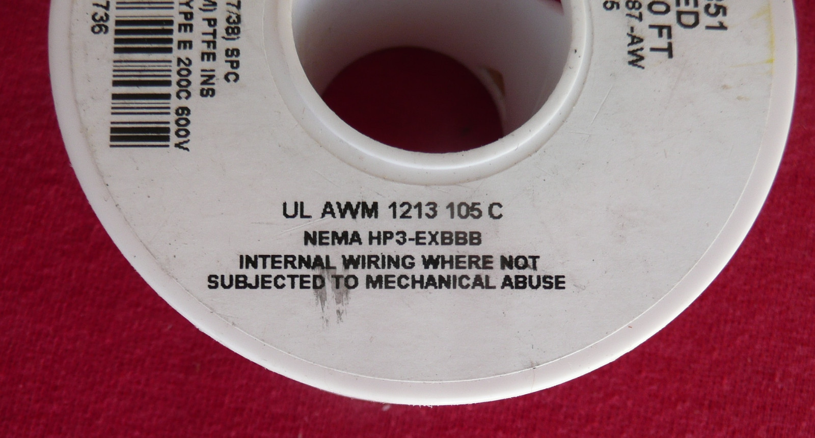 100 Feet MIL-W-16878/4 Silver Plated Copper, 30AWG, Extruded PTFE 200C 600V Red