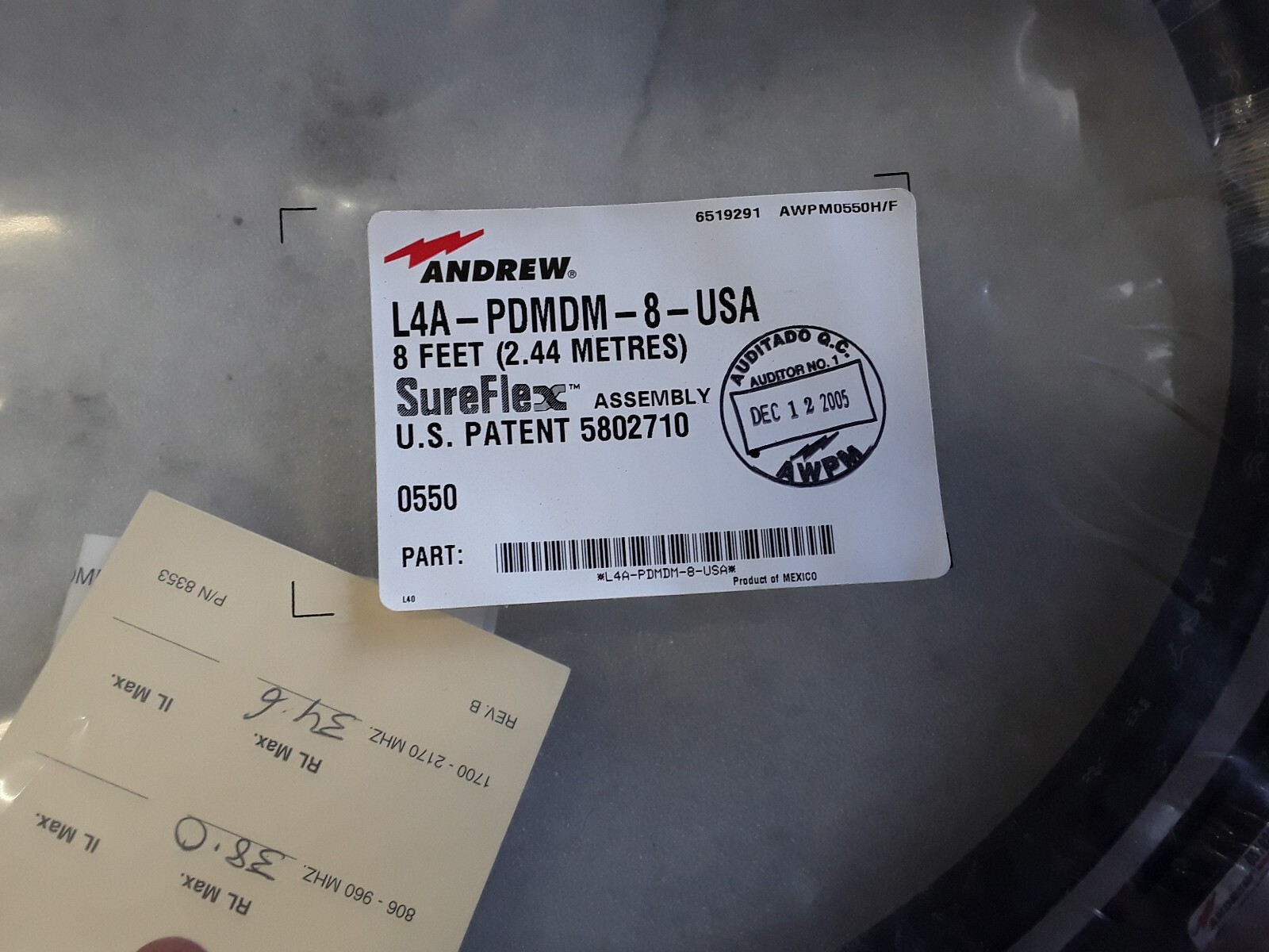 Andrew L4A-PDMDM-8 SureFlex 8 Feet