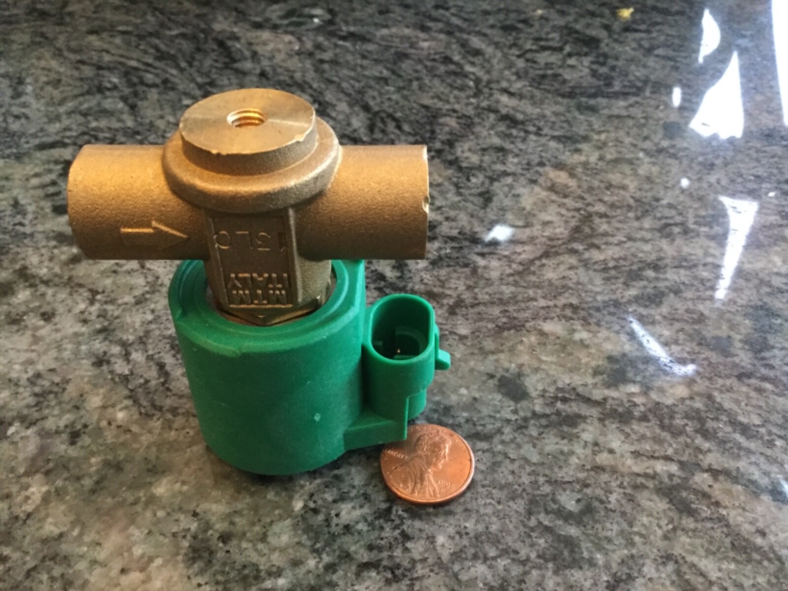 1 MTM italy 24 volt solenoid valve 1/4 NPT x 1/4 NPT brass ET98 new water