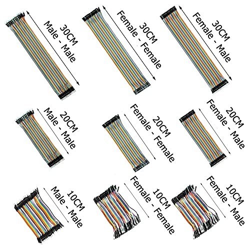 360-Pc Multicolor Jumper Wire Kit – 30/20/10cm Dupont Cables for Arduino & Raspb