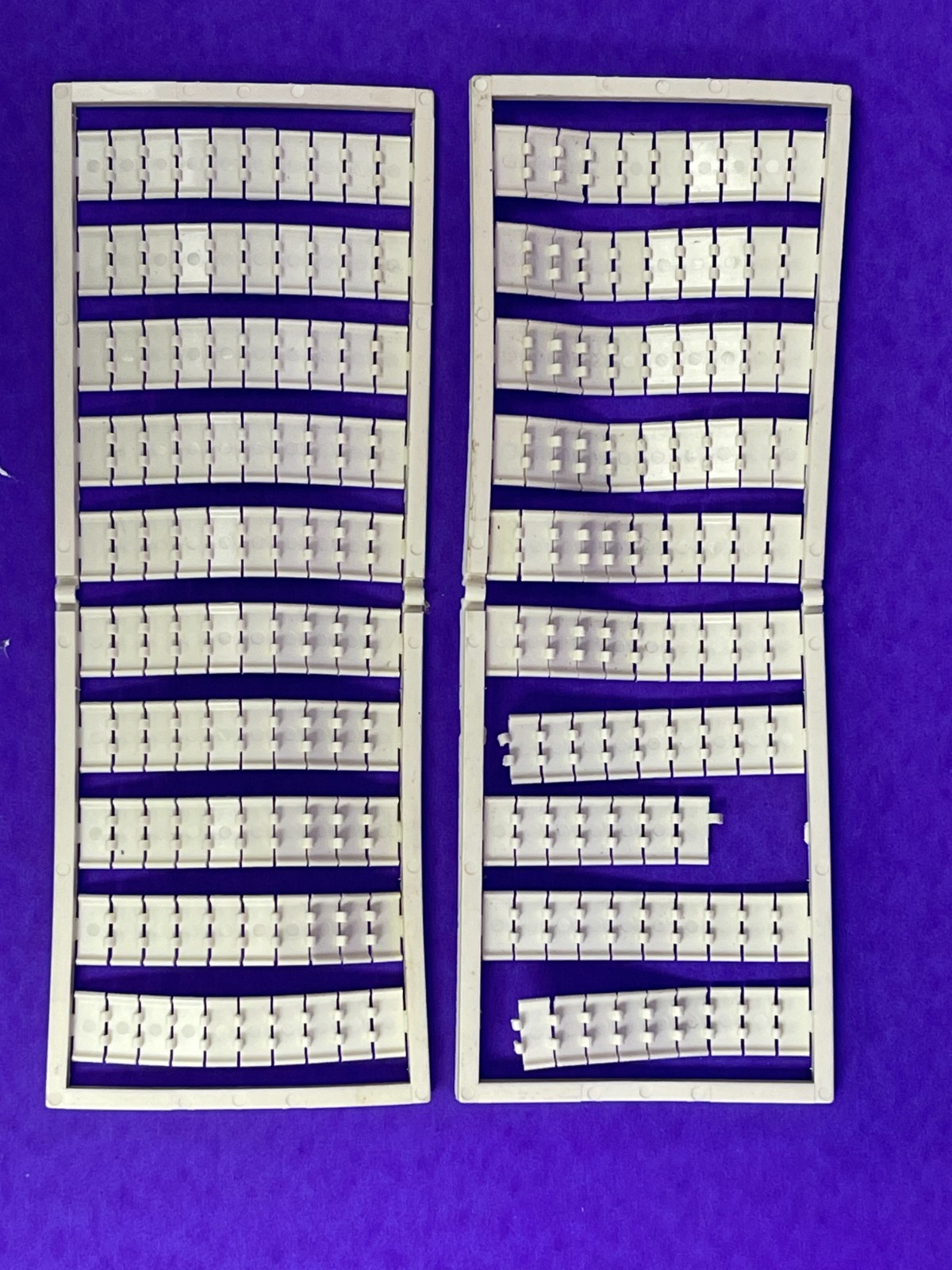 Wago WSR 209-666 Terminal Block Marker Numbers 1-50, Vertical Marking [Lot of 2]