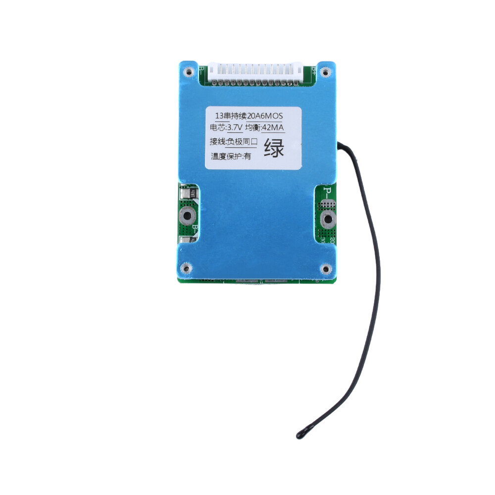13S 48V 20A 30A Same Port Battery Protection Board for 18650 Li-ion Battery