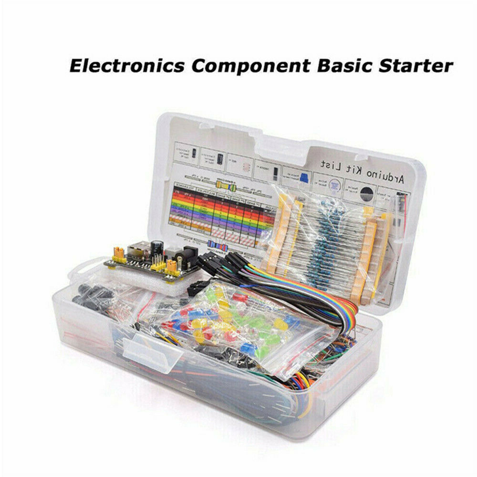 Electronics Components Starter DIY Set w/830 tie-points Breadboard Power P6T7