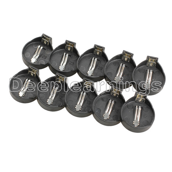 100PCS CR2025 CR2032 3V Button Coin Cell Battery Socket Holder Box Case ROHS NEW