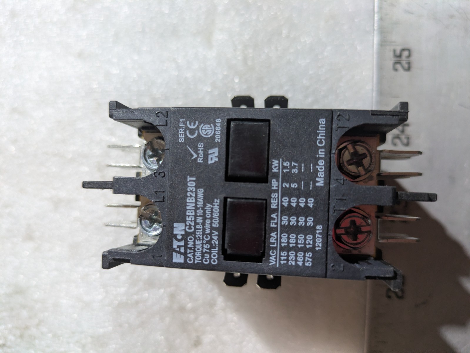 EATON C25BNB230T Definite Purpose Contactors