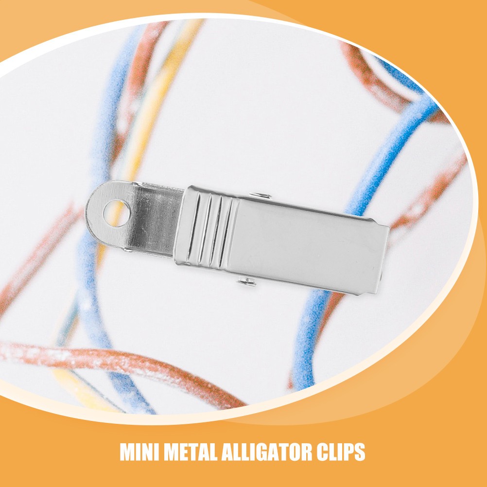10 Pcs Small Metal Clips Mini Clamps For Cable Wire Organization
